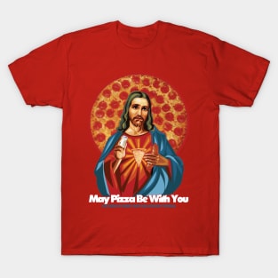 The Lord Cheesy Crust: May pizza be with you. T-Shirt